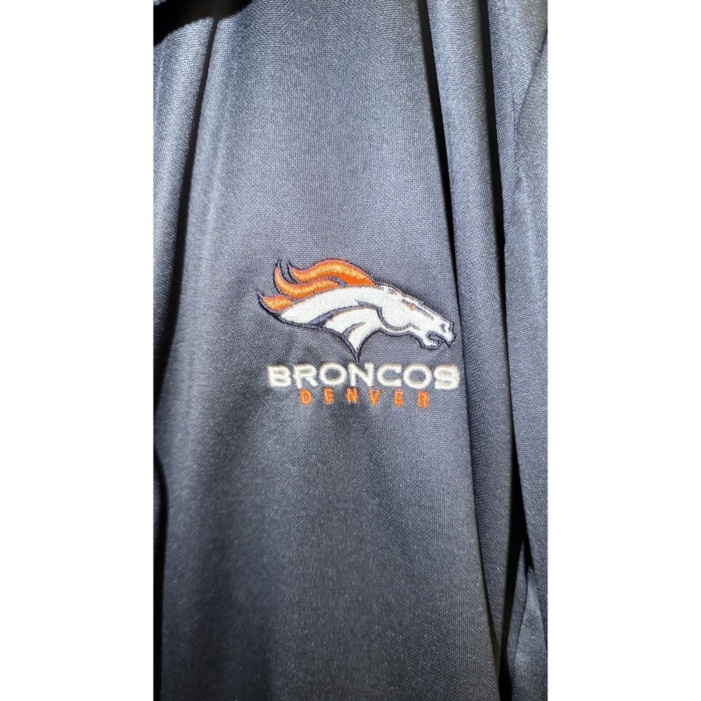 Denver Broncos 1/4-Zip Pullover Sweatshirt 2XL Dunbrooke Navy NFL Team Men's - Picture 4 of 5
